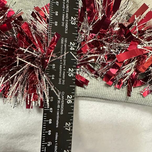 Ugly Christmas Sweater Reindeer LIGHTS UP Tinsel Xmas Party Winner Size Medium - Picture 5 of 5